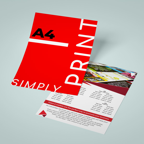 Buy Double Sided Flyers Next Day Delivery Simply Digital Print